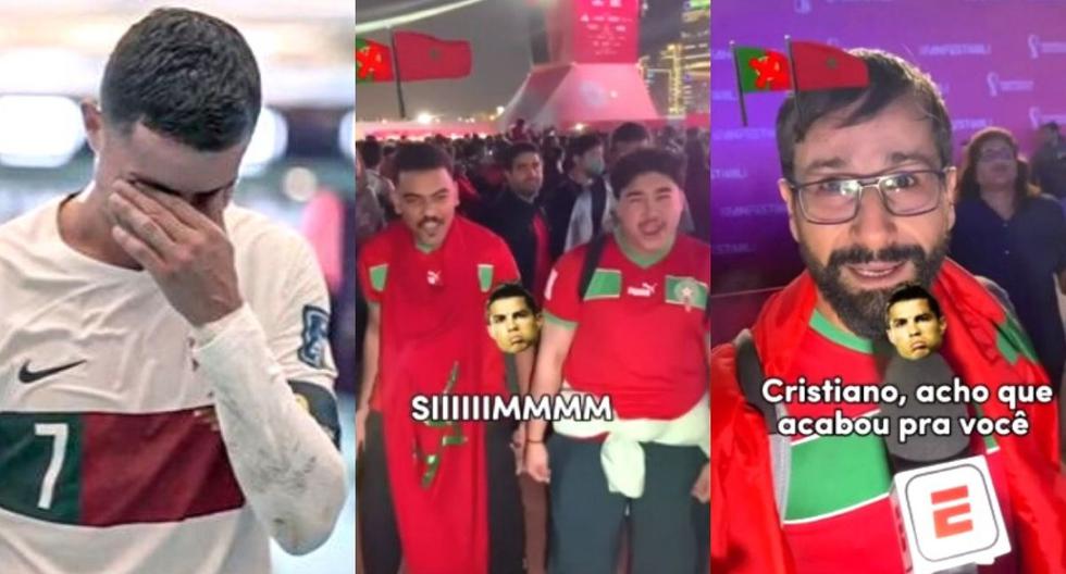 Cristiano Ronaldo: Hinchas marroquíes le dedican pesadas bromas a CR7 tras eliminarlo de Qatar 2022 
