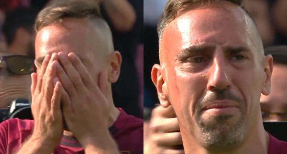 Entre lágrimas: el sentido homenaje para Ribery en el estadio de Salernitana 