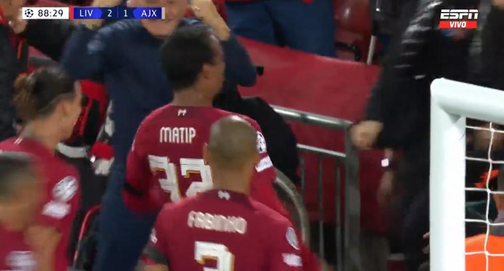 Gol agónico del Liverpool: Joel Matip anotó el 2-1 sobre Ajax en Champions League 