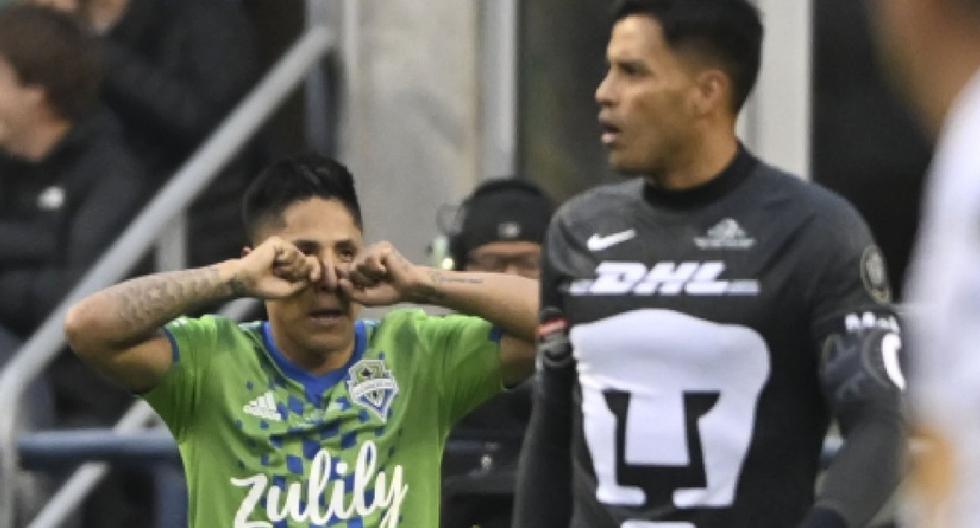 El curioso gesto de Ruidíaz tras anotar en el Seattle vs. Pumas por Concachampions 