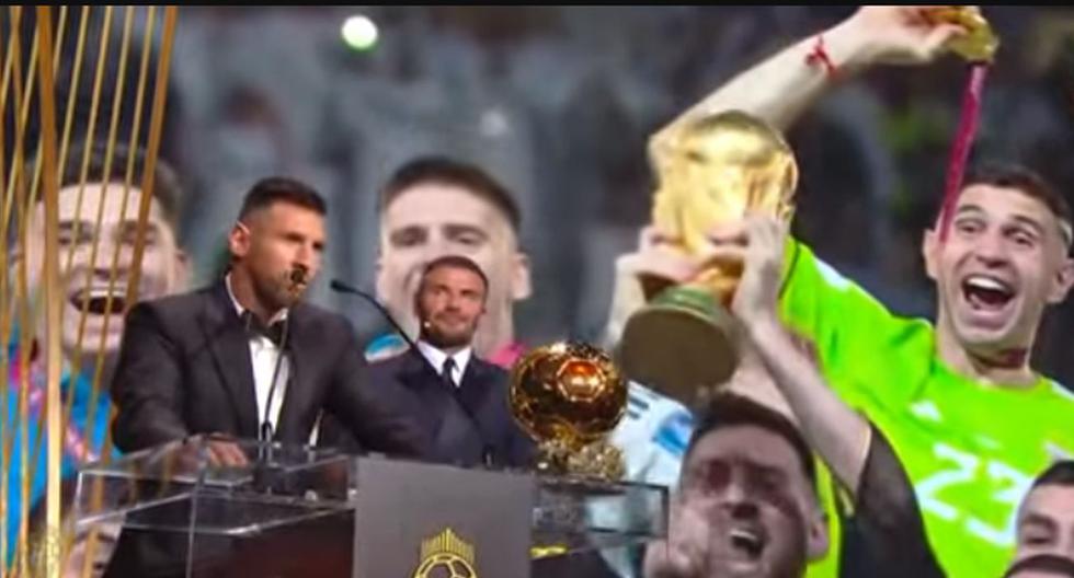 Messi y su emotiva dedicatoria a Maradona en el Balón de Oro: “Donde quiera que estés, feliz cumpleaños” 