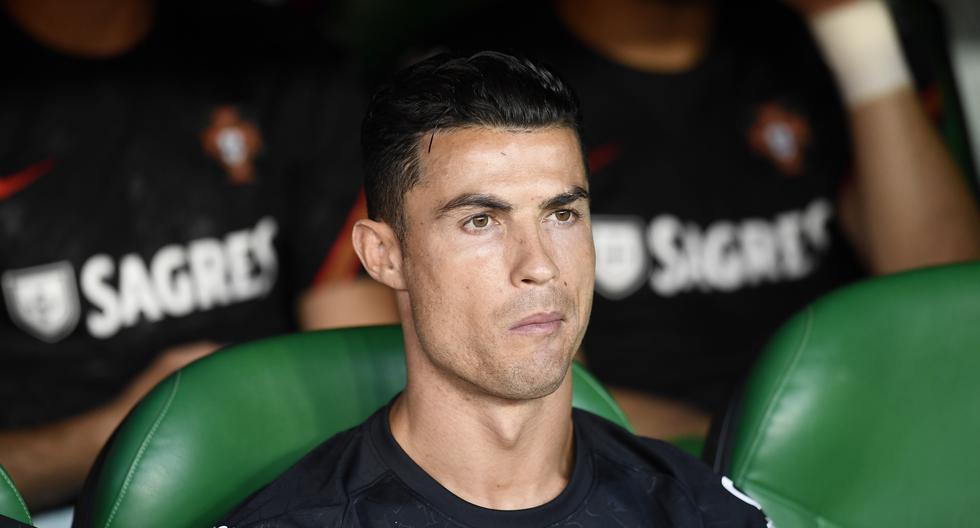 El rostro de decepción de Cristiano Ronaldo tras el gol de España vs. Portugal