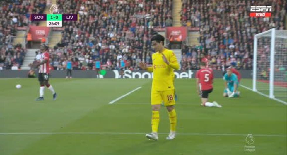 Gol de Liverpool: Minamino anotó el empate 1-1 frente a Southampton 