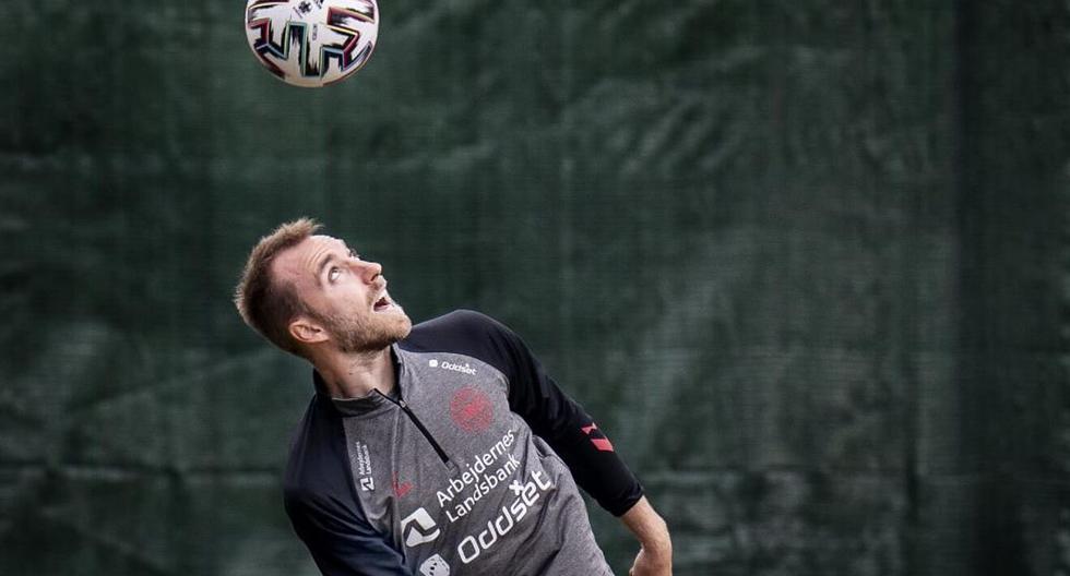 Christian Eriksen trained for the first time since the cardiac arrest he suffered during the Eurocup.