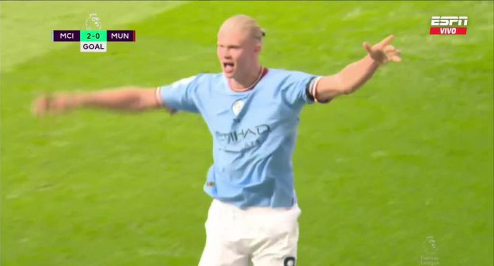 A machine: Haaland's brace for Manchester City's 3-0 win in the derby against Manchester United.