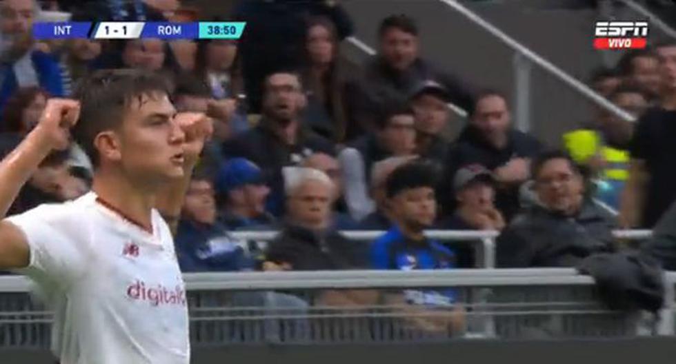 Una ‘Joya’ de Dybala: el golazo de Roma para anotar el 1-1 sobre Inter en Serie A 