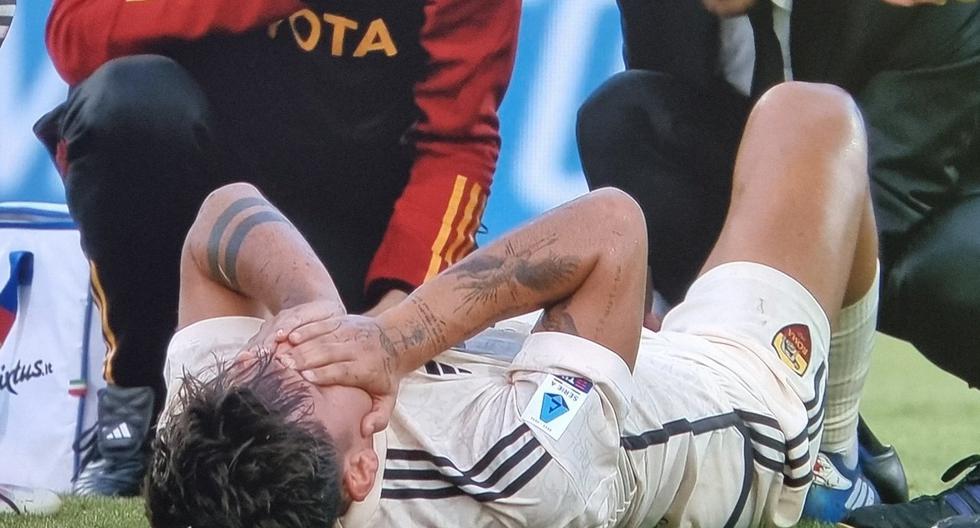 Se fue llorando: Dybala abandonó partido de Roma por lesión y es duda para Argentina 
