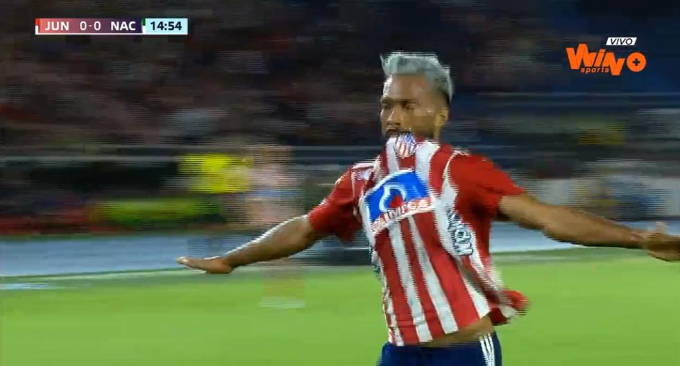 Gol de Junior: Luis González anotó el 1-0 sobre Atlético Nacional en la Liga BetPlay 