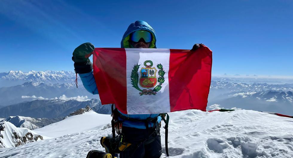 El hombre que coronó los 8 mil metros sin miedo e hizo flamear allá arriba una bandera del Perú
