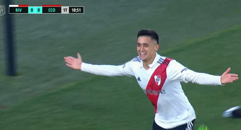 Goles de Pablo Solari y Miguel Borja para el 2-0 de River Plate vs. Central Córdoba 