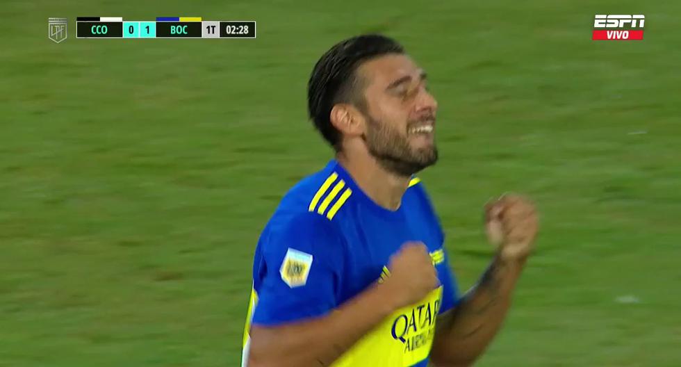 Gol de Eduardo Salvio para Boca Juniors: anotó el 1-0 ante Central Córdoba 