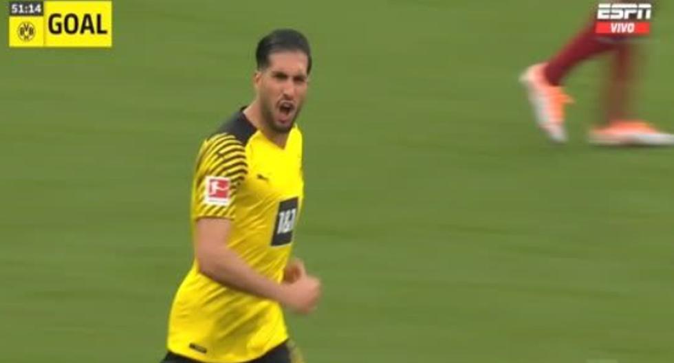 Emre Can marcó de penal el descuento de Borussia Dortmund frente a Bayer Múnich 