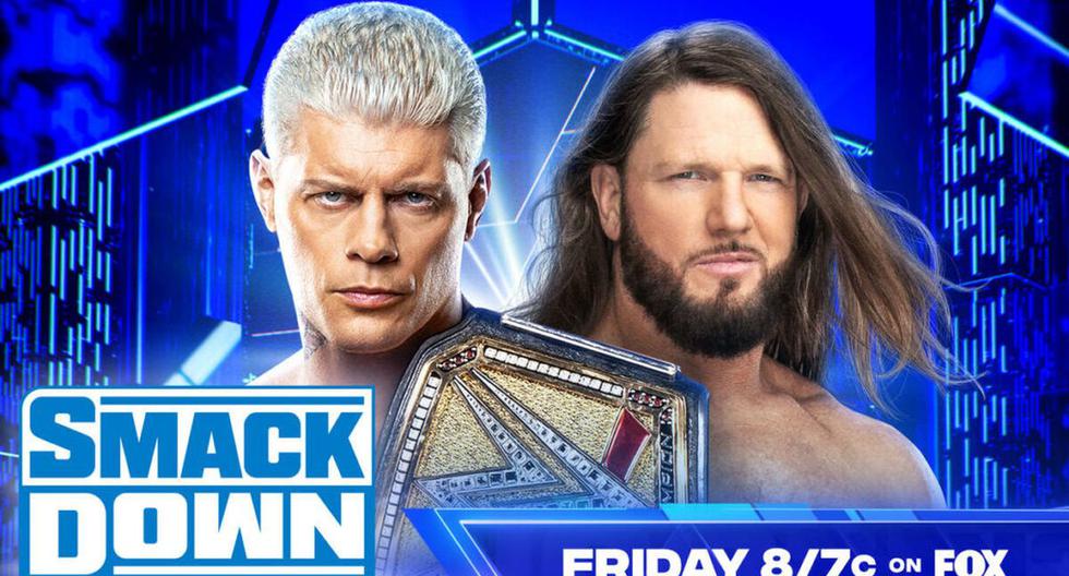 WWE SmackDown EN VIVO: cartelera, horario y dónde ver el evento a un día Backlash