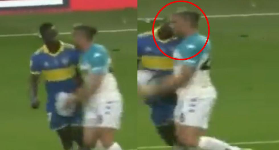 La razón de su expulsión: Luis Advíncula metió un cabezazo a jugador en el Boca vs. Racing 