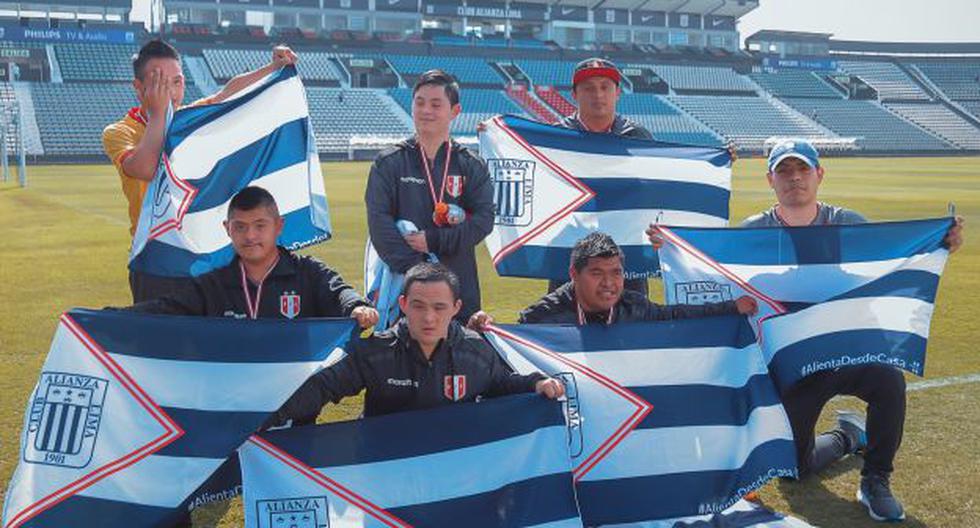 Alianza Lima fue visitado en Matute por la selección peruana de futsal down