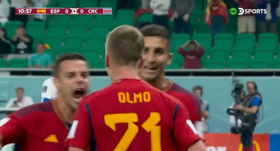 Gol de Dani Olmo para España: genial jugada colectiva en el 1-0 sobre Costa Rica 