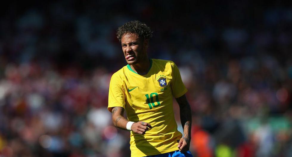 Neymar es la principal figura de la selección de Brasil en el Mundial Rusia 2018. | Foto: Getty Images