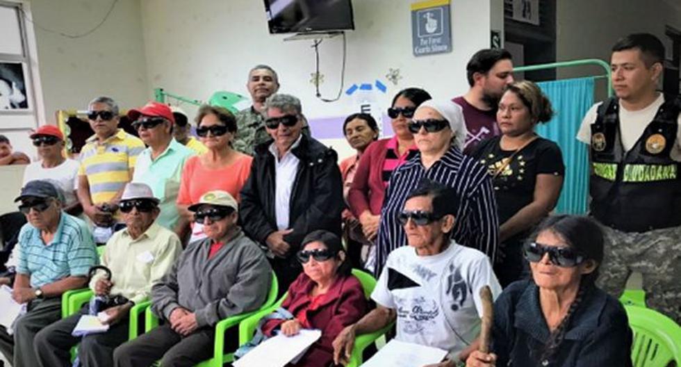 El Comando Conjunto de las Fuerzas Armadas, a través del Comando Especial del Vraem impulsa una campaña oftalmológica dirigida a la población de escasos recursos. (Foto: Andina)