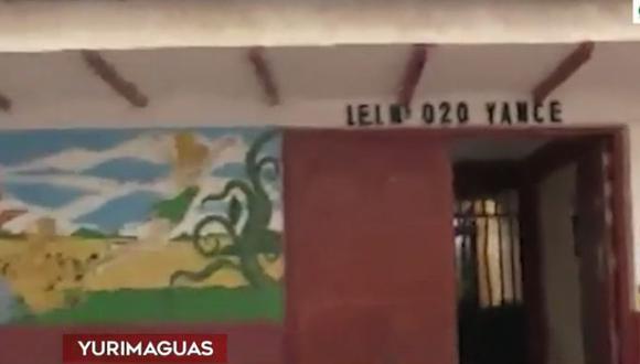 El niño de tres años intentó salir por las rejas del portón de la institución educativa inicial en Chachapoyas, pero quedó atrapado entre los fierros. (Foto: América Noticias)