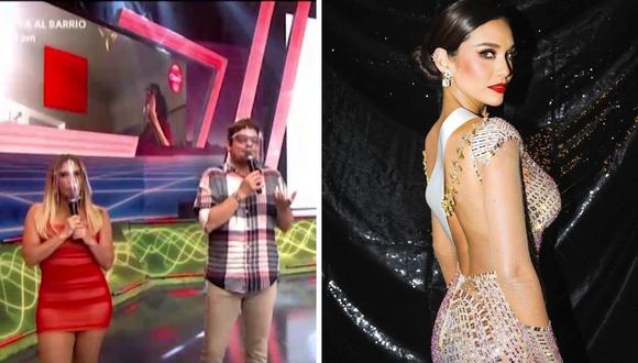 Johanna San Miguel y Gian Piero Díaz agradecieron a Janick Maceta por la emoción del Miss Universo 2021. (Foto: Instagram @janickmaceta / Captura América TV).