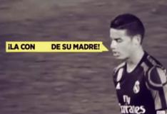 YouTube: los insultos de James Rodríguez tras ser cambiado por Zinedine Zidane