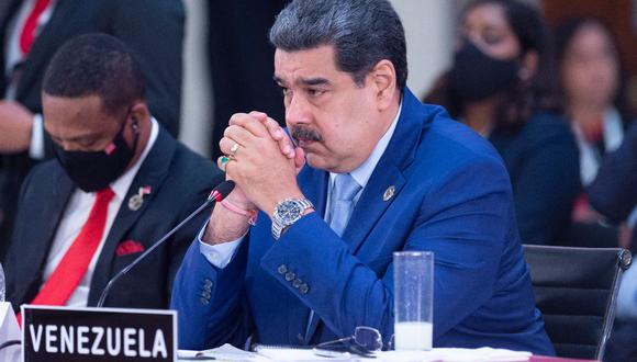 El presidente de Venezuela, Nicolás Maduro, durante la Sexta Cumbre de la Comunidad de Estados Latinoamericanos y Caribeños (CELAC) en el Palacio Nacional de México. (AFP).