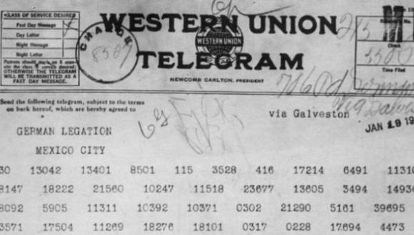El telegrama que definió la suerte de la I Guerra Mundial