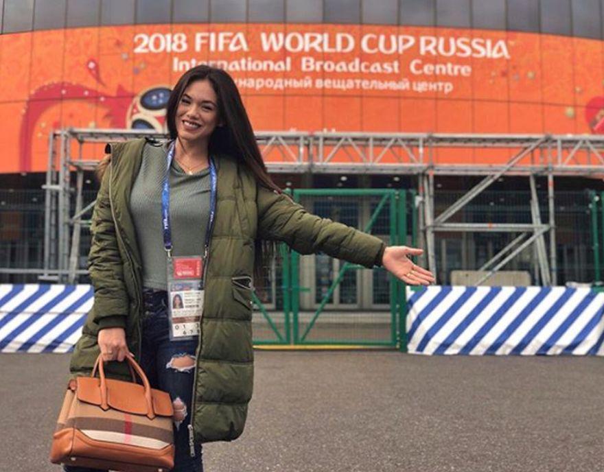 Jazmín Pinedo viajó a Rusia para cubrir el Mundial. (Foto: Instagram)
