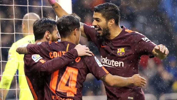 Barcelona: Lionel Messi marcó un hat-trick ante el Deportivo La Coruña. (Foto: AFP)