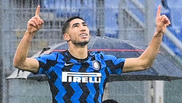 Achraf Hakimi fichó por Inter de Milán hasta junio del 2025. (Foto: AFP)
