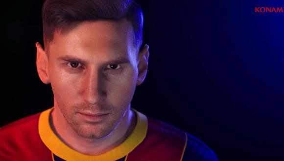 Lionel Messi es la cara promocional de los juegos de PES. (Captura de pantalla)