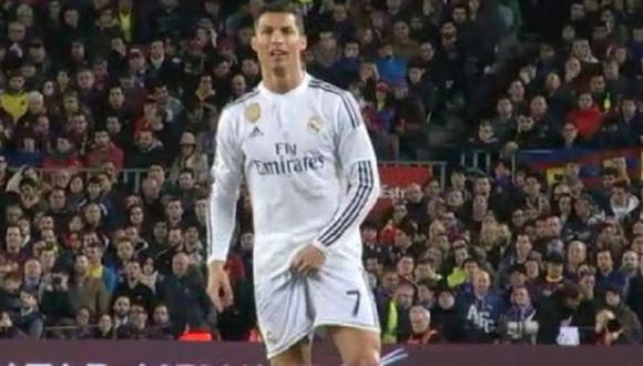 Cristiano Ronaldo y el gesto obsceno que le hizo al árbitro