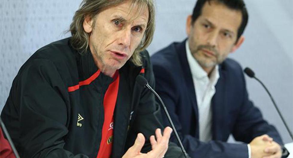 Ricardo Gareca, técnico de la Selección Peruana, se pronunció sobre el caso de Paolo Guerrero, suspendido por la FIFA por un resultado analítico adverso. (Foto: FPF)