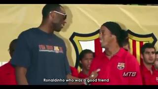 Kobe Bryant y el día que Ronaldinho le presentó a Lionel Messi como el que sería “el mejor de todos los tiempos” | VIDEO