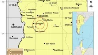 Sismo de magnitud 5,4 sacude la provincia argentina de Mendoza