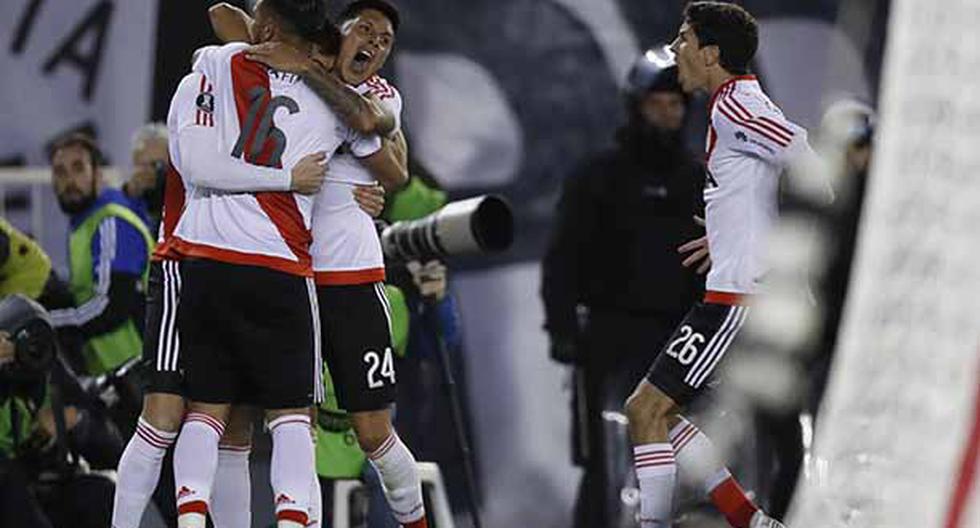 River Plate clasificó a los cuartos de final de la Copa Libertadores luego de empatar 1-1 ante Guaraní en Buenos Aires. (Foto: EFE)