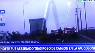 Cercado de Lima: testigo grabó ataque de delincuentes a chofer en plena Av. Colonial