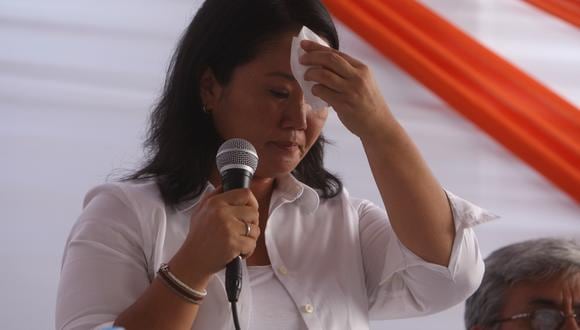 La candidata a la Presidencia de Fuerza Popular, Keiko Fujimori, ironizó sobre la alianza de Renovación Popular de Rafael López Aliaga con el Frente Patriótico. (Foto: GEC)