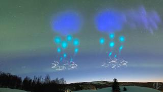 El experimento de la NASA que hizo aparecer extrañas luces en el cielo de Noruega