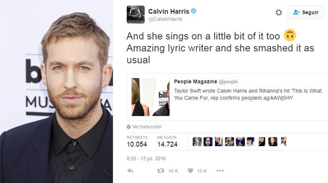 Taylor Swift: Calvin Harris estalló contra cantante en Twitter - 2