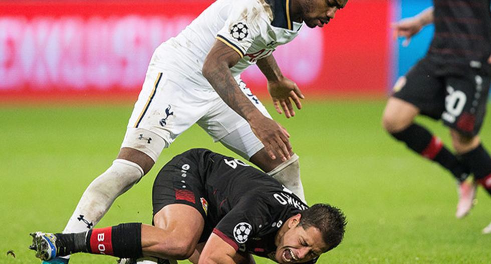 Bayer Leverkusen y Tottenham quedaron 0-0 con Chicharito Hernánde en la cancha. (Foto: EFE)