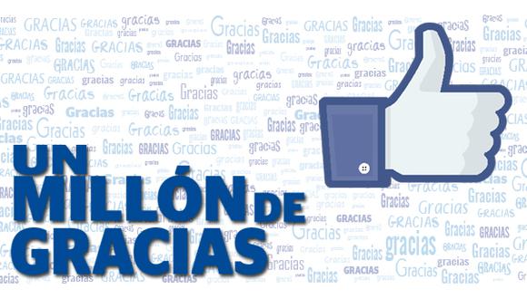 ¡Gracias! El Comercio llegó al millón de fans en Facebook