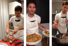 Lionel Messi muestra sus dotes culinarios en Instagram