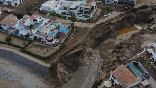 Punta Hermosa desde el aire: así se aprecian los daños que causaron los huaicos y lluvias en el distrito limeño