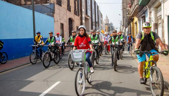 Los ciclistas irán acompañados de los miembros del serenazgo de Lima y la Policía Nacional para garantizar la seguridad. (Municipalidad de Lima)