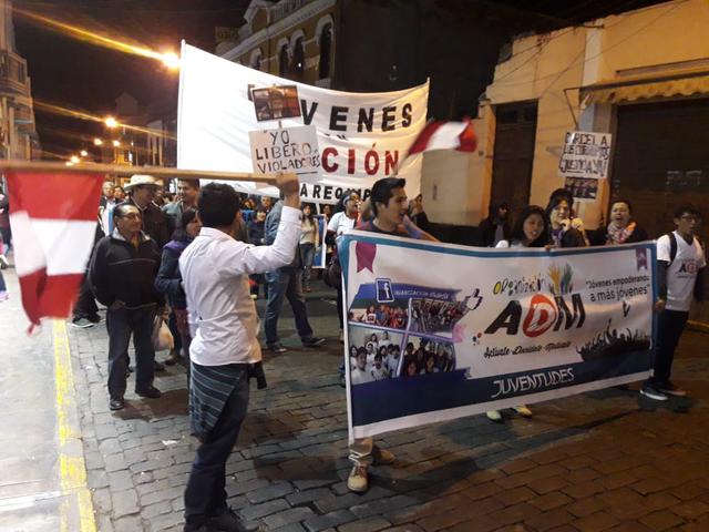 Así se realizó la marcha contra la corrupción en Arequipa | FOTOS