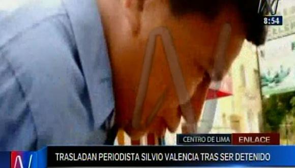 Periodista Silvio Valencia fue trasladado a la fiscalía