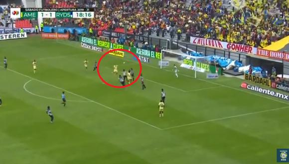 América vs. Monterrey: Castillo y Uribe revirtieron el marcador con anotaciones en tres minutos | Foto: Captura