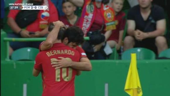 Goles de Cancelo y Guedes para el 2-0 del Portugal vs. República Checa en la UEFA Nations League. (Foto: ESPN)