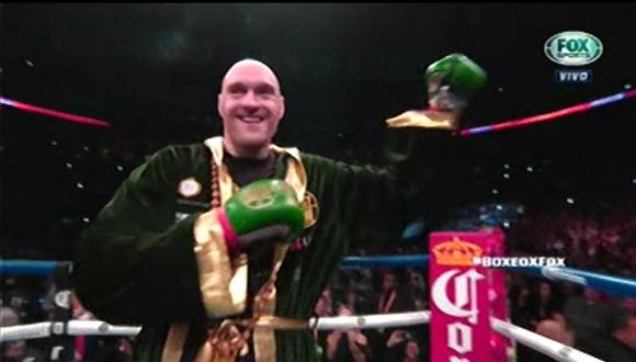 Wilder vs. Fury EN VIVO: así ingresó el boxeador británico en medio de música electrónica | VIDEO. (Foto: Captura de pantalla)